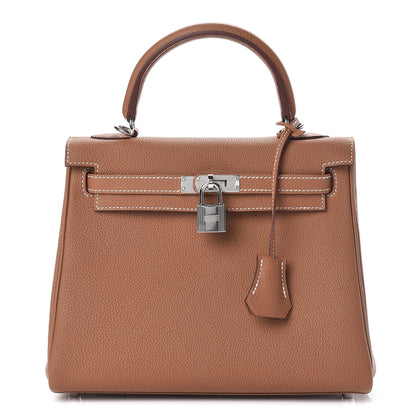 Hermes Togo Kelly Retourne 25 Gold 1 of 38