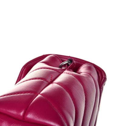 Saint Laurent Calfskin Y Quilted Monogram Toy Loulou Crossbody Bag Freesia 9 of 10