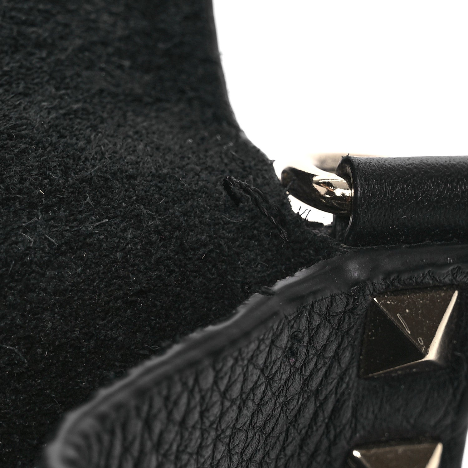 Valentino Garavani Vitello Rockstud Side Slip Crossbody Black 11 of 14