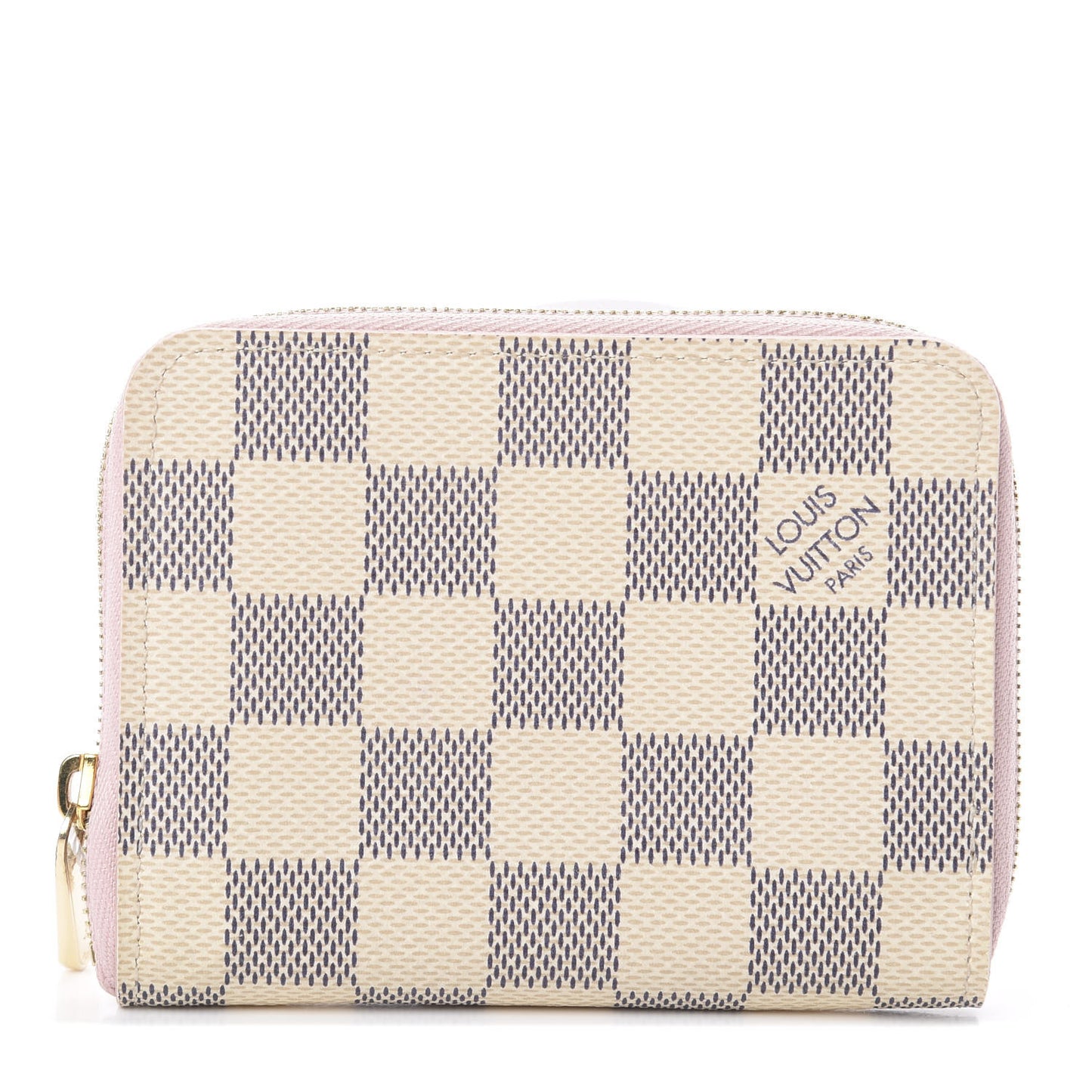 Damier Azur Zippy Coin Purse Rose Ballerine