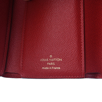 Louis Vuitton Damier Ebene Victorine Wallet Red 5 of 6