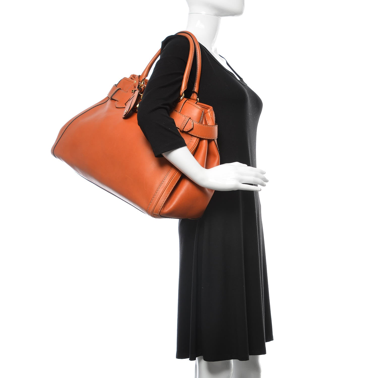 Gucci Calfskin Large GG Running Tote Orange 2 of 19