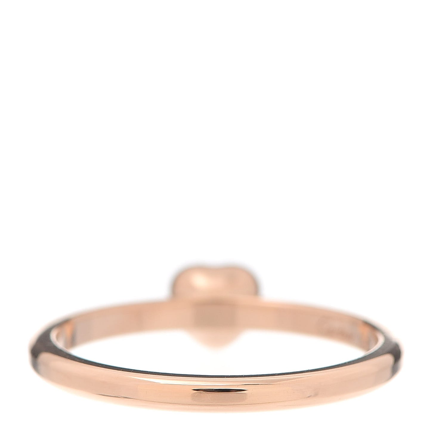 18K Pink Gold Diamond D'Amour Heart Ring 53 6.25