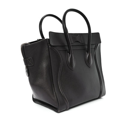 Celine Soft Grained Calfskin Mini Luggage Brown 4 of 12