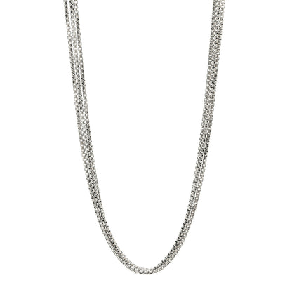 David Yurman Sterling Silver 14K Yellow Gold 2.7mm Box Chain Necklace 72" 1 of 3