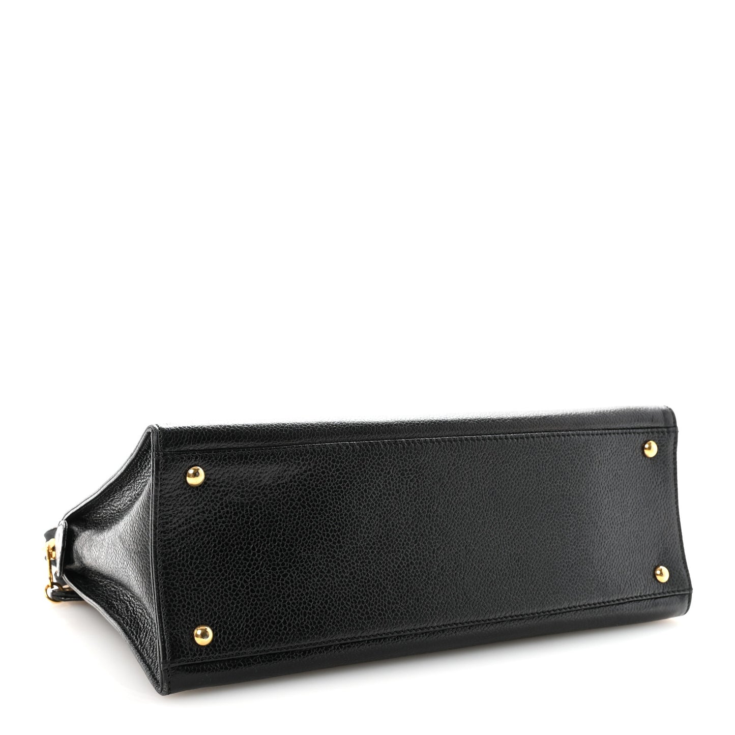 Caviar Flap Shoulder Bag Black