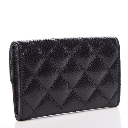 Chanel Caviar Quilted Flap Card Holder Black 3 of 9