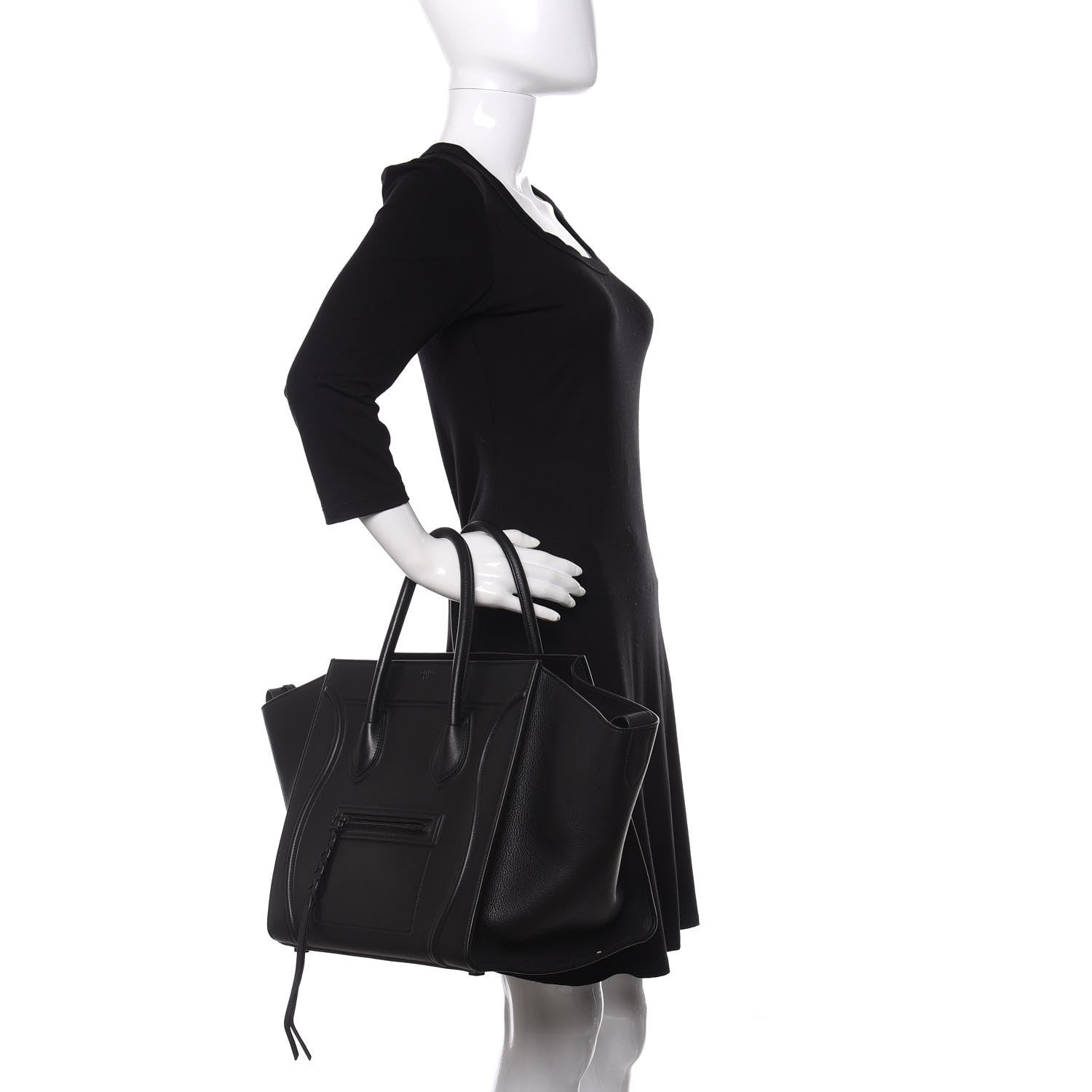 Celine Supple Medium Phantom Luggage Black 2 of 11