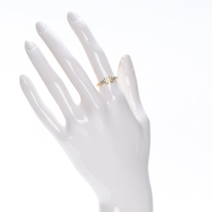 Tiffany 18K Yellow Gold Diamond T Wire Ring 52 6 2 of 5