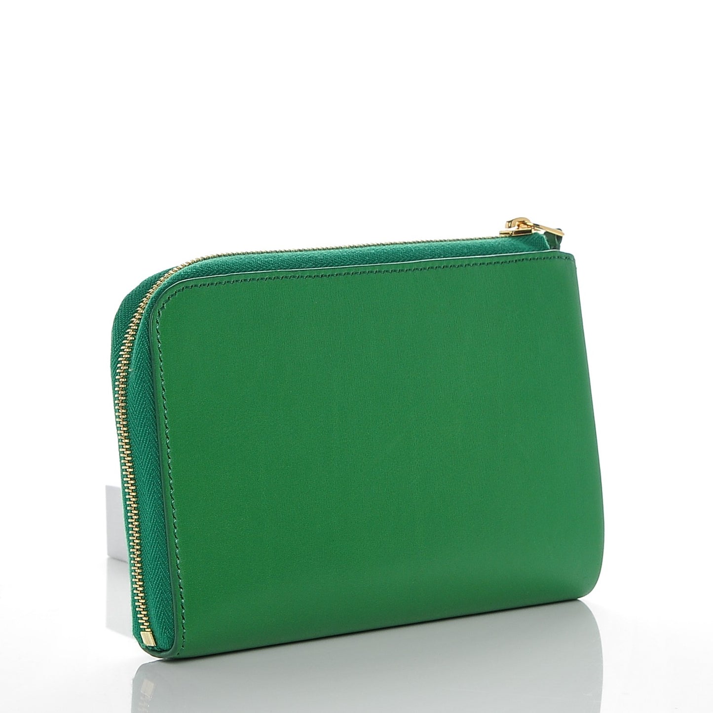 Calfskin Medium Half Zip Multifunction Wallet Coin Purse