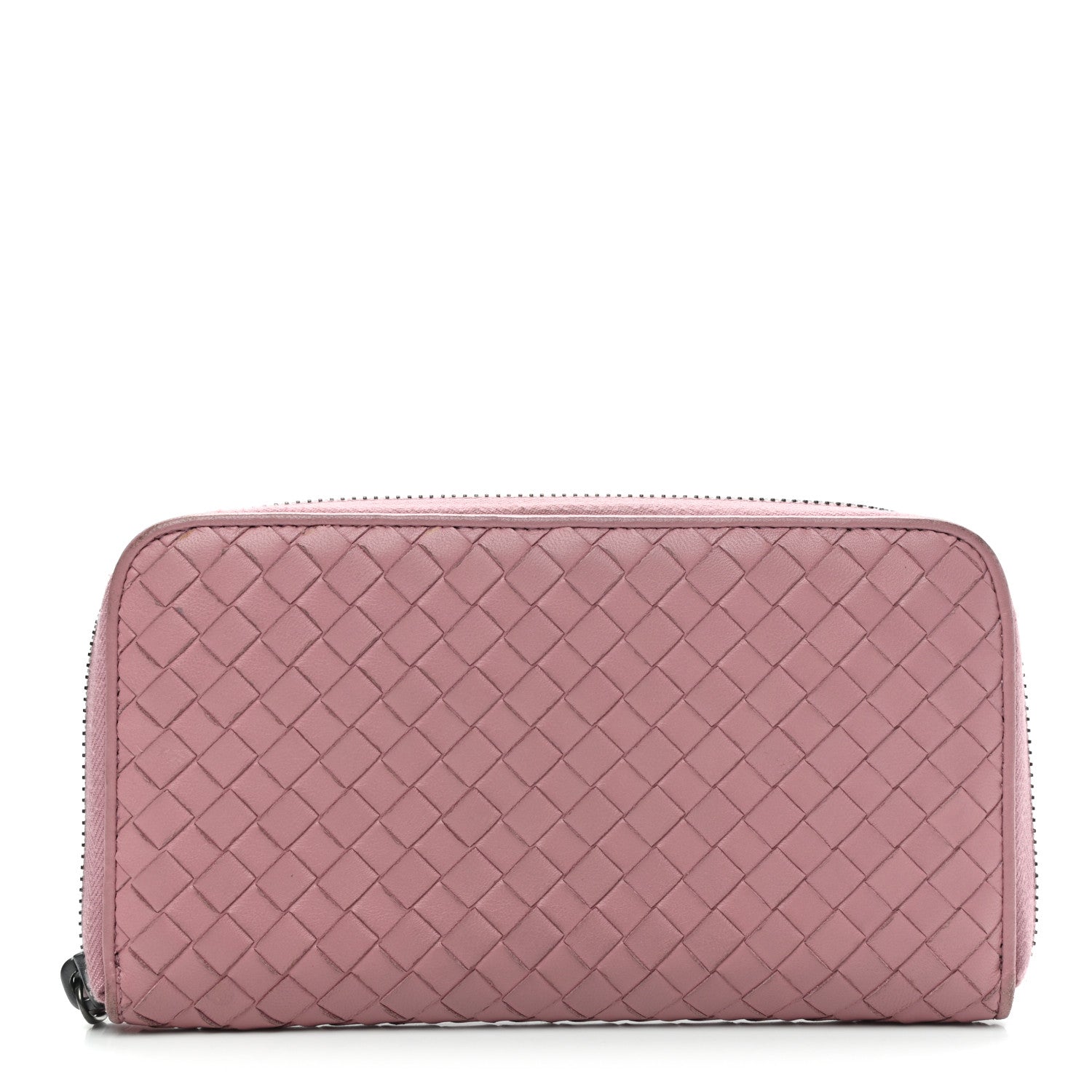 Bottega Veneta Nappa Intrecciato Zip Around Wallet Mallow 1 of 14