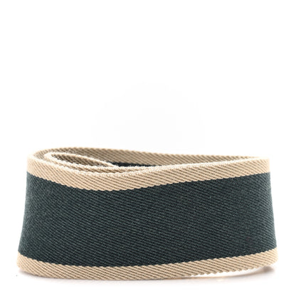 Celine Jacquard Wool Logo Short Strap Green Natural 2 of 4