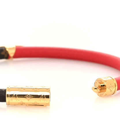 Louis Vuitton Monogram Daily Confidential Bracelet 19 Red 4 of 5
