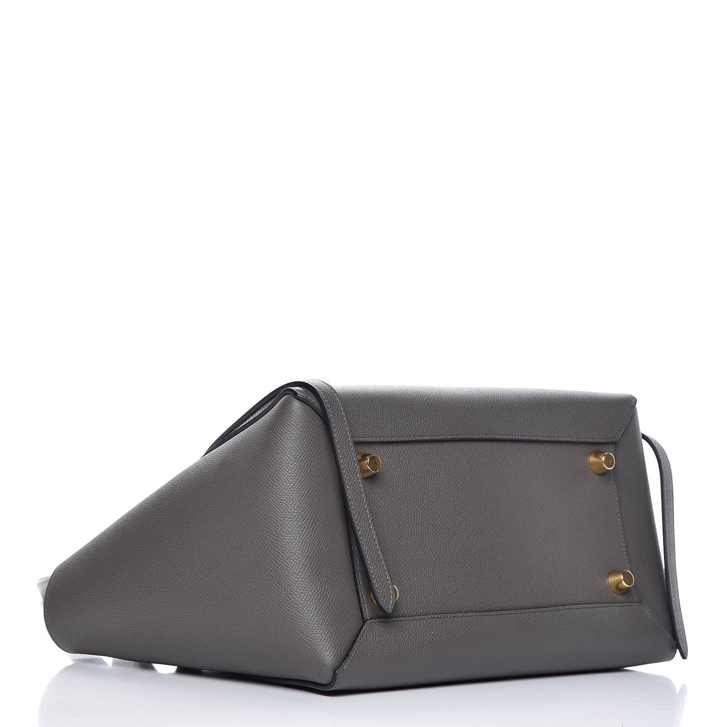 Grained Calfskin Mini Belt Bag Grey