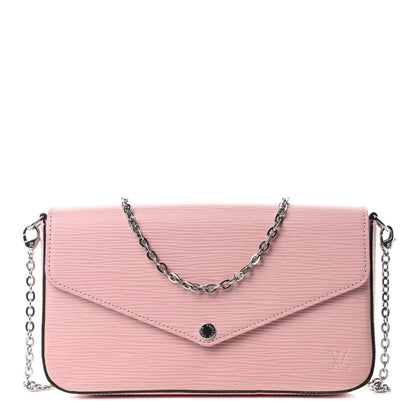 Louis Vuitton Epi Pochette Felicie Rose Ballerine 1 of 11