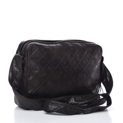 Chanel Lambskin Quilted Tassel Flap Camera Case Brown 3 of 13