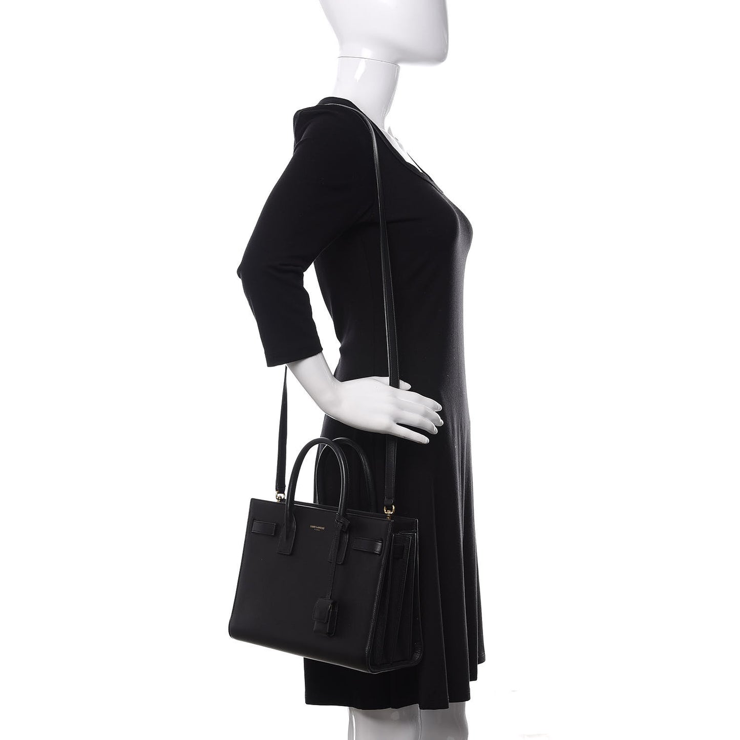Calfskin Baby Sac De Jour Black