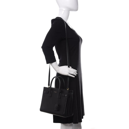 Saint Laurent Calfskin Baby Sac De Jour Black 2 of 9