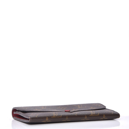 Louis Vuitton Monogram Emilie Wallet Red 3 of 10