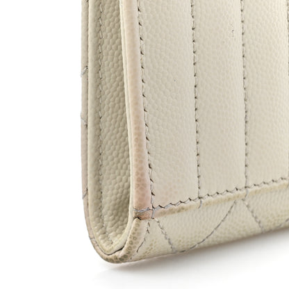 Saint Laurent Grain De Poudre Textured Mixed Matelasse Triquilt Monogram Clutch Blanc Vintage 13 of 19