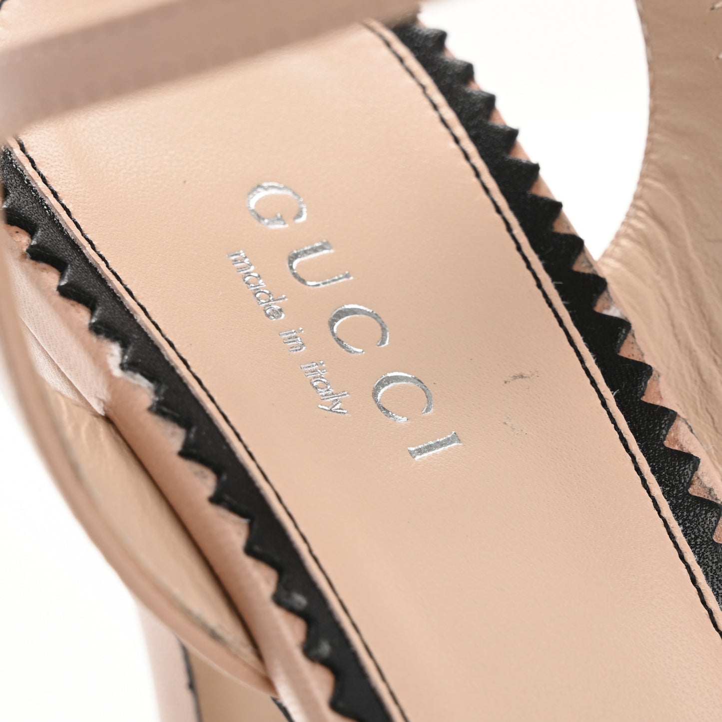 Malaga Kid Interlocking G Studs 155mm Platform Sandals 35 Perfect Pink