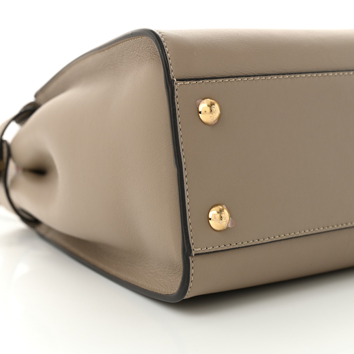 Fendi Vitello Seta Plexiglass Tortoise Medium Peekaboo Iconic Satchel Tortora 9 of 10