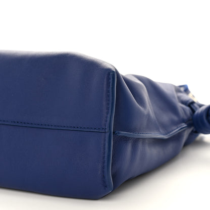 Loewe Satin Calfskin Monochrome Flamenco Knot Clutch Deep Purple Glaze 10 of 11