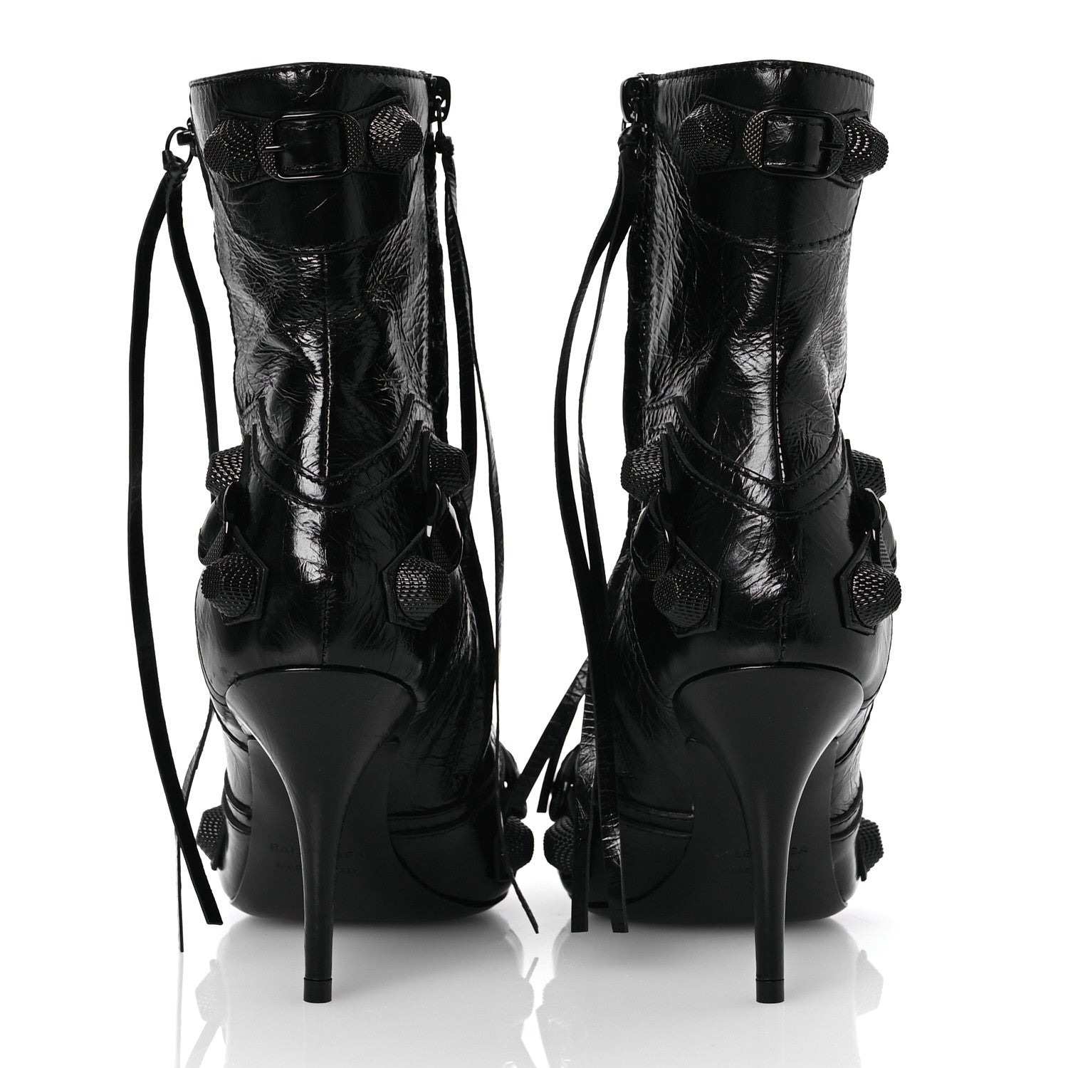 Balenciaga Agneau Arena Cagole 70mm Ankle Boots 38 Black 6 of 12