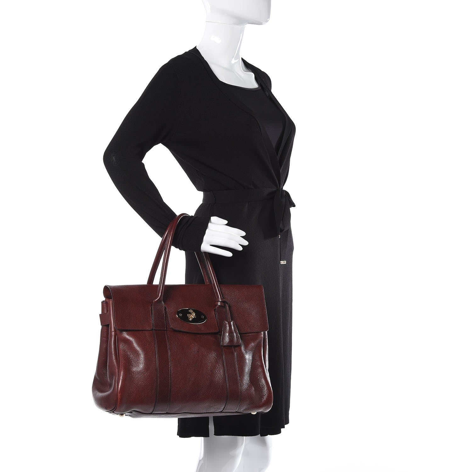 Mulberry Natural Leather Bayswater Oxblood 2 of 11