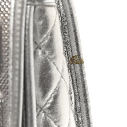 Chanel Vinyl Large Ice Cube Flap Silver 15 of 15