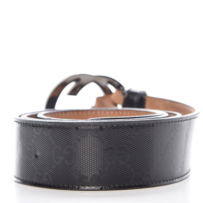 Gucci Imprime Monogram Interlocking G Belt 90 36 Black 3 of 12