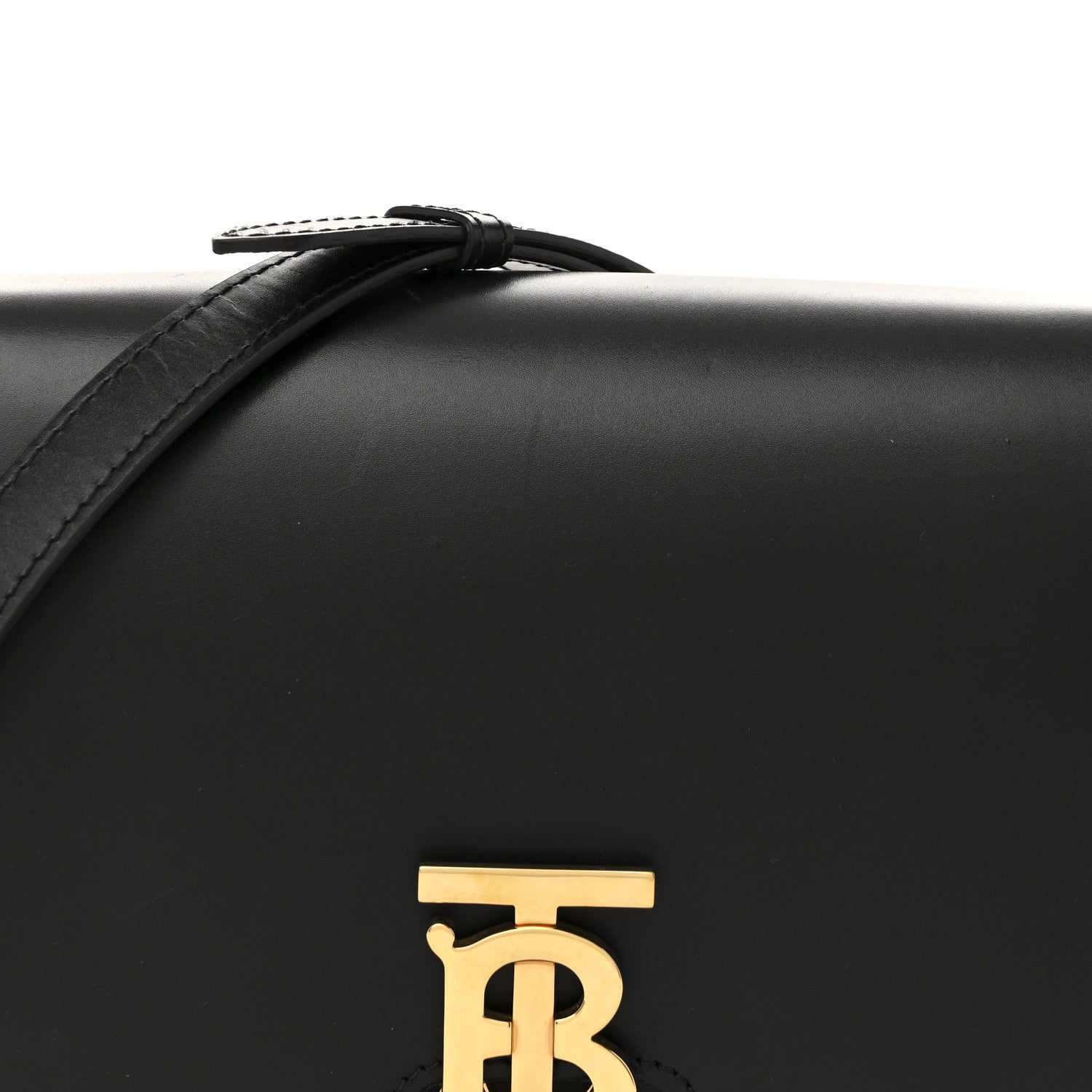 Burberry Calfskin Medium TB Bag Black 7 of 15