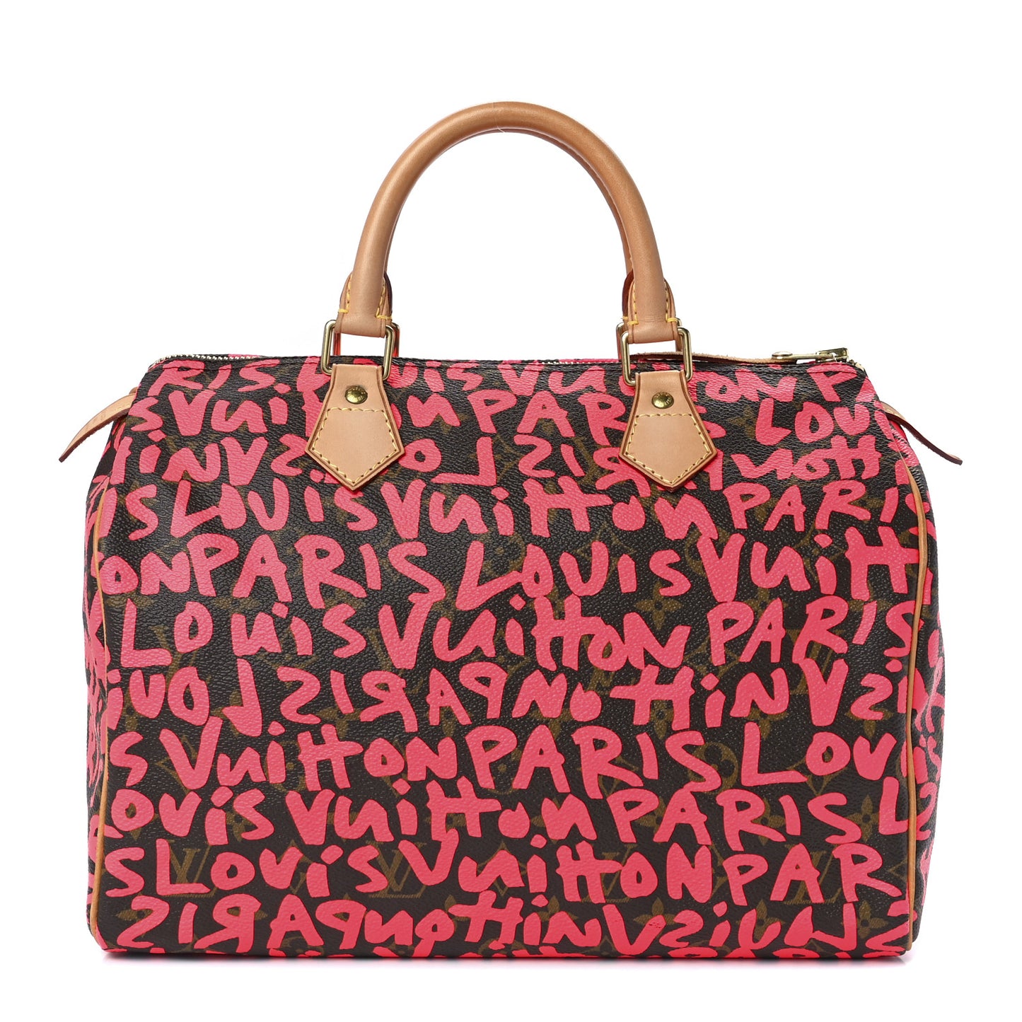 Monogram Graffiti Speedy 30 Fuchsia