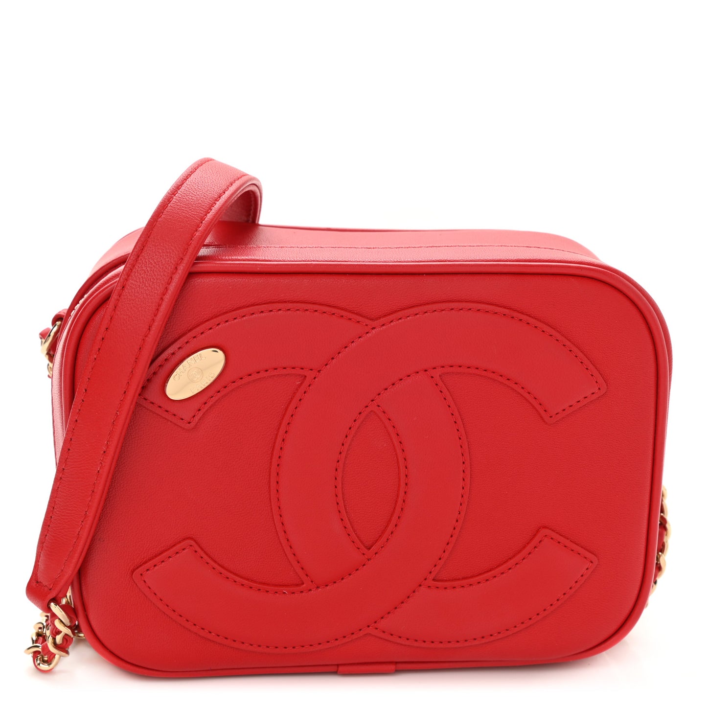 Lambskin CC Mania Camera Case Red