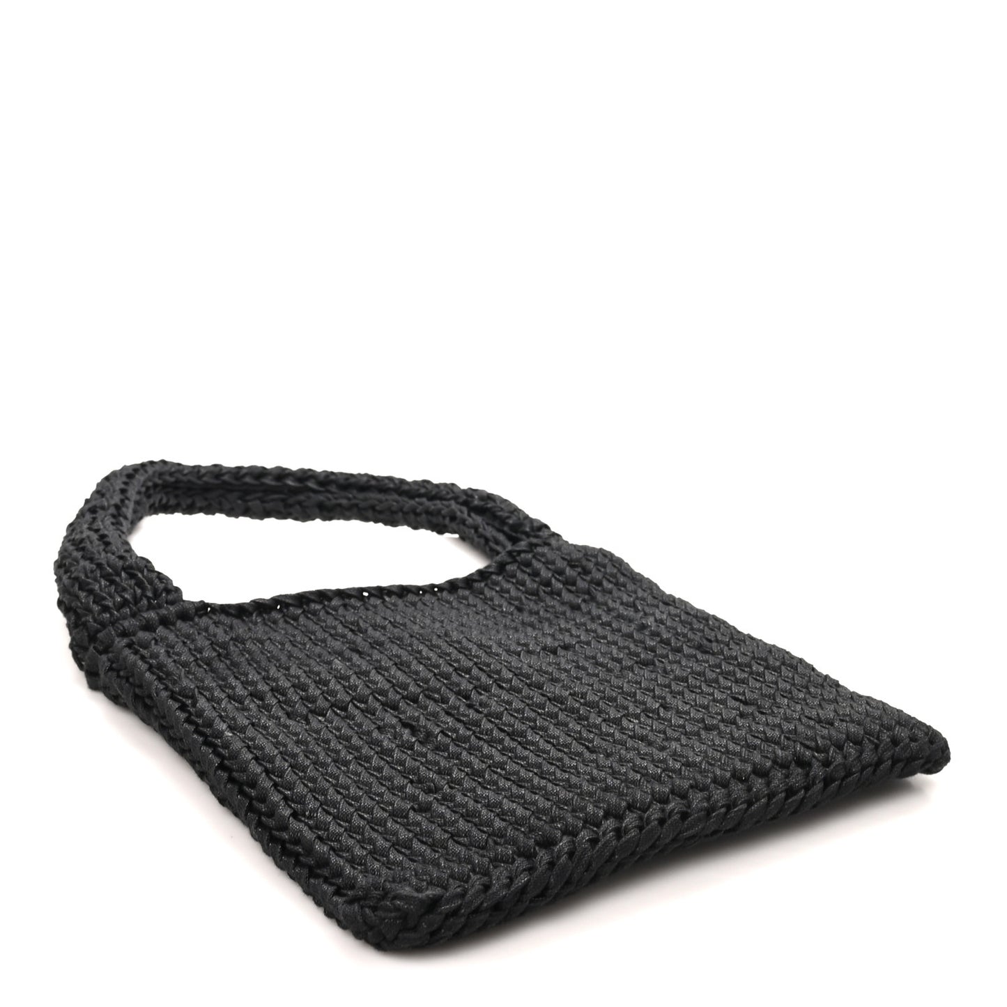 Waxed Cotton Didion Shoulder Bag Black