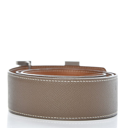 Hermes Epsom 42mm Constance 2 H Belt 85 Etoupe Gold 3 of 11