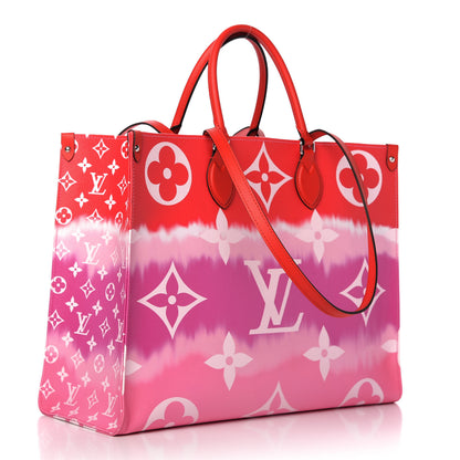 Louis Vuitton Monogram Escale Onthego GM Rouge 3 of 10