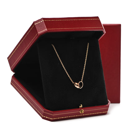 Cartier 18K Pink Gold Interlocking LOVE Necklace 5 of 5