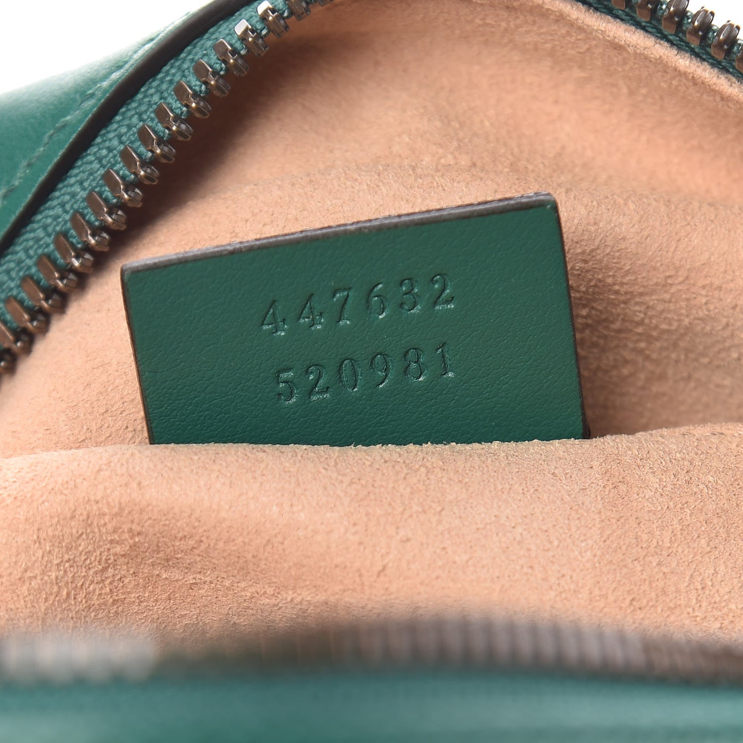 Gucci Calfskin Matelasse Small GG Marmont Chain Shoulder Bag Emerald Green 7 of 10