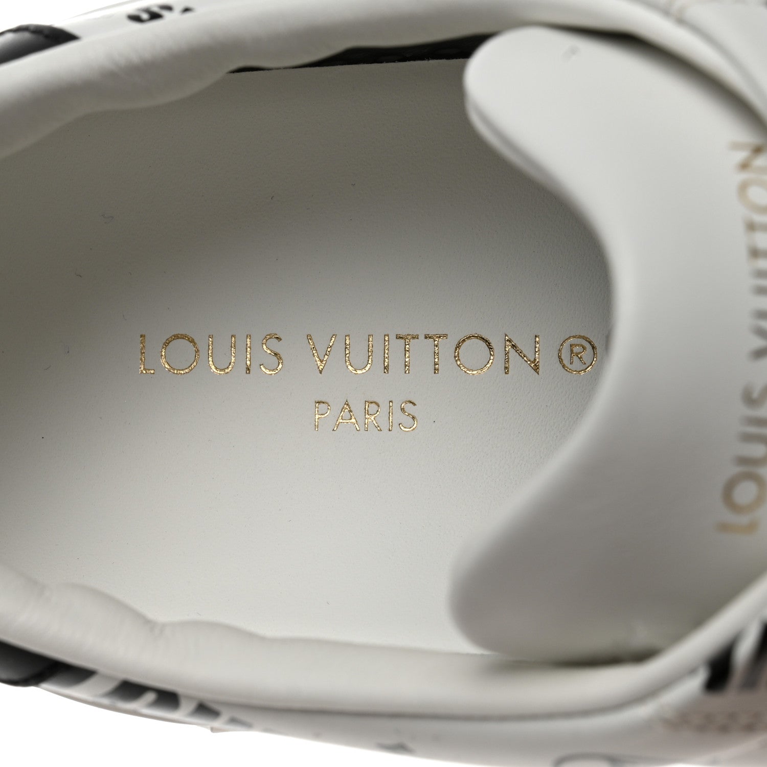 Louis Vuitton Calfskin Printed Time Out Trainer Sneakers 38 White 7 of 8