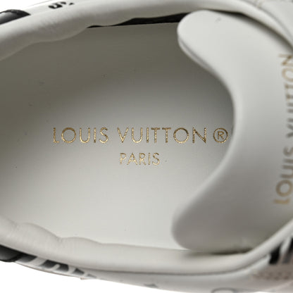 Louis Vuitton Calfskin Printed Time Out Trainer Sneakers 38 White 7 of 8