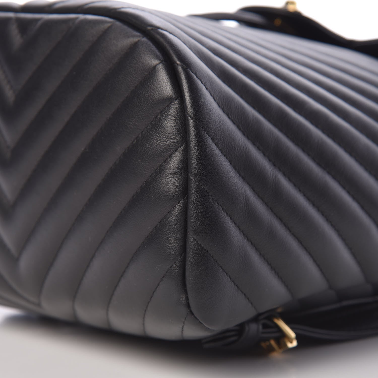 Chanel Calfskin Chevron Quilted Small Urban Spirit Backpack Black 10 of 13