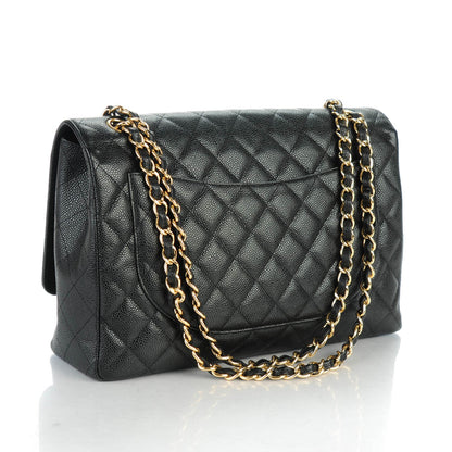 Chanel Caviar Quilted Maxi Single Flap Black 3 of 8