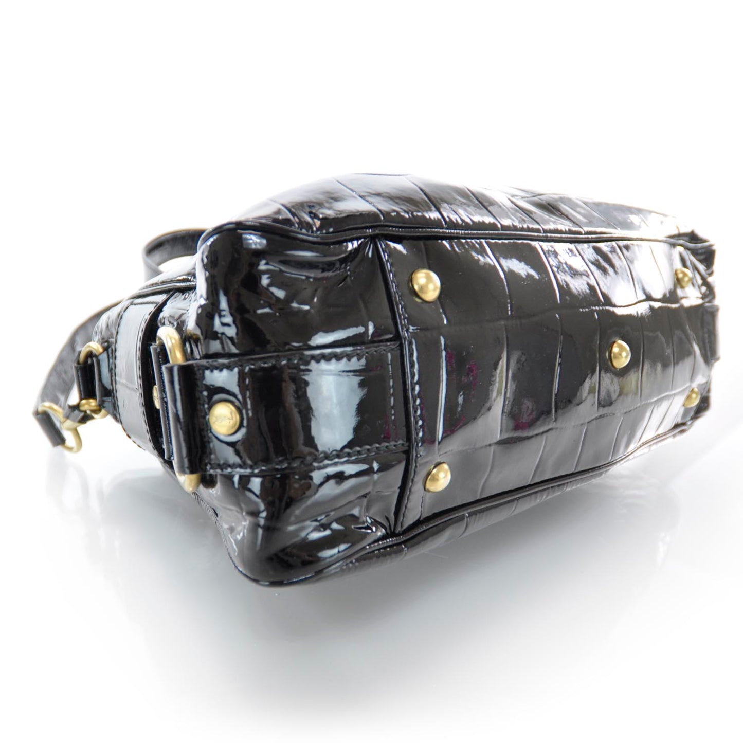 Patent Croc Muse Messenger Black