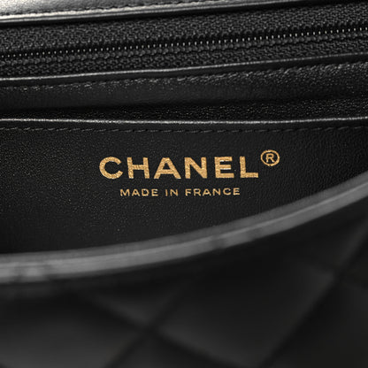 Chanel Lambskin Quilted Mini Rectangular Flap Black 6 of 10