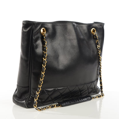 Chanel Lambskin Shopping Tote Black 3 of 17