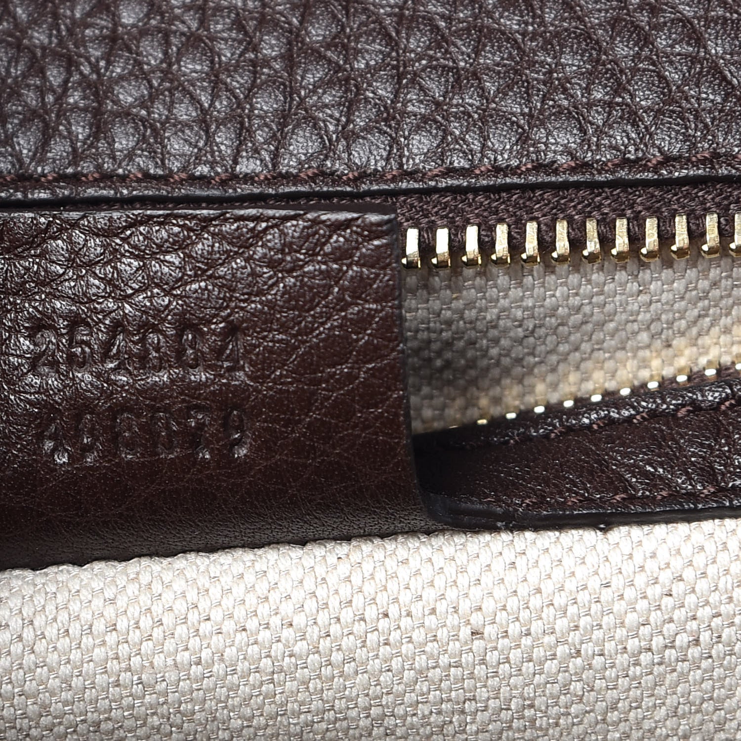 Gucci Monogram Medium New Bamboo Top Handle Bag Dark Brown 8 of 12