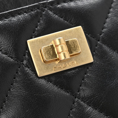 Chanel Aged Calfskin Quilted Reissue Card Holder Black 9 of 12