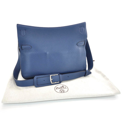 Hermes Taurillon Clemence Jypsiere 37 Bleu de Malte 3 of 9