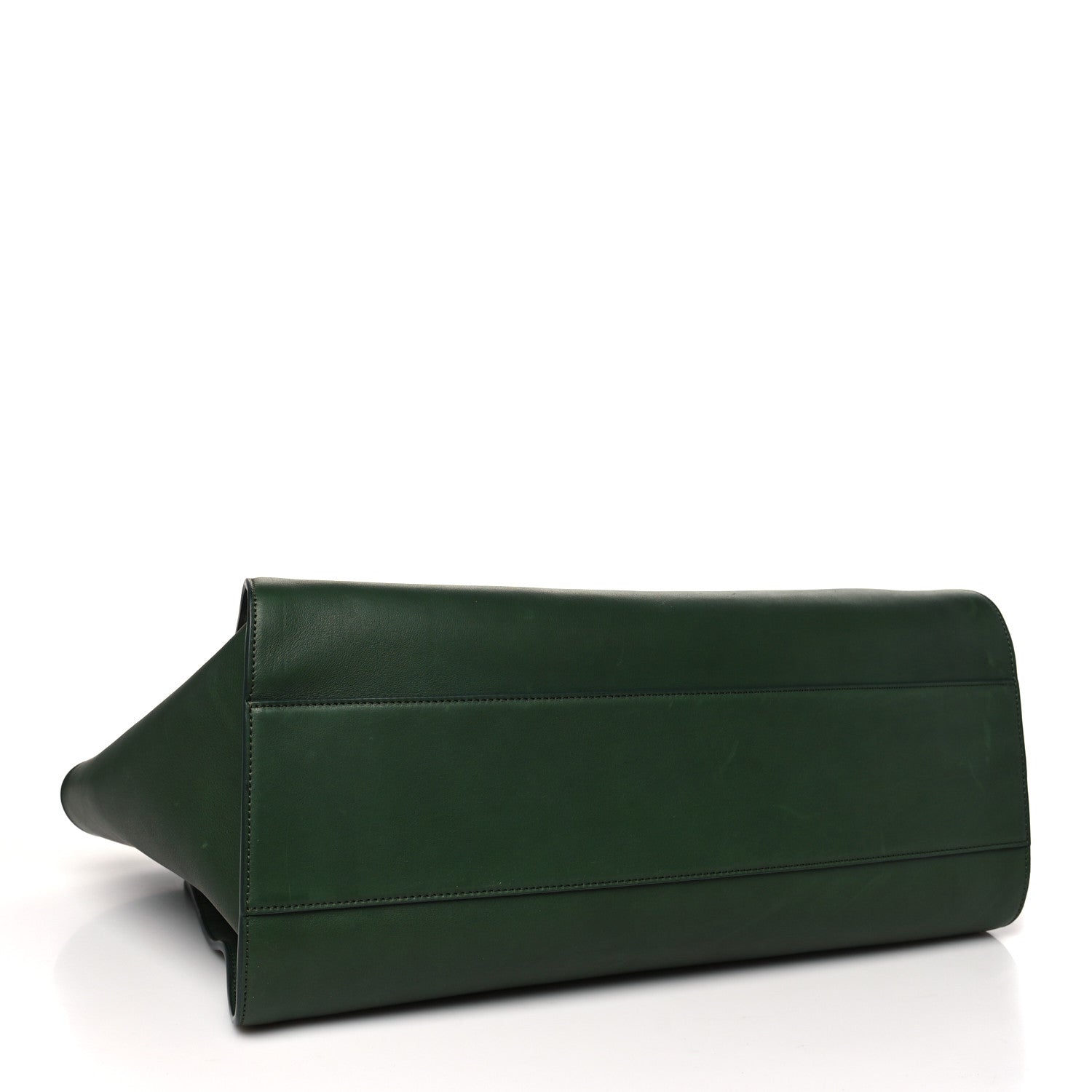 The Row Polished Saddle Calfskin Marlo Tote Bag Moss 4 of 9